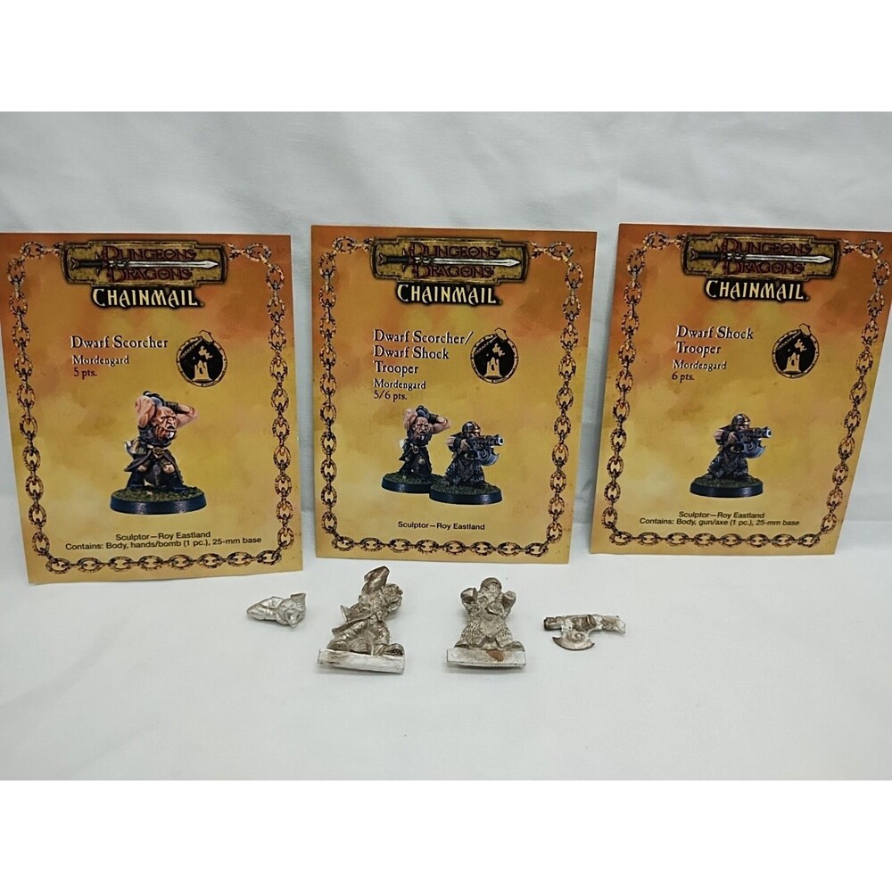 Dungeons And Dragons Chainmail Dwarf Scorcher / Dwarf Shock Trooper